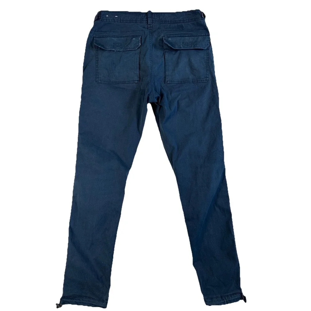 Abercrombie & Fitch 31x32 Navy Blue Slim Straight Y2K Gorpcore Mens Cargo Pants‎